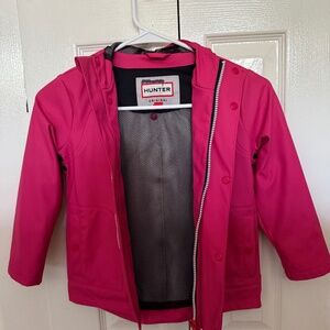Hunter kids hooded rain coat